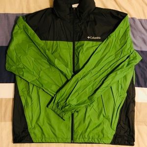 Green Columbia Rain Jacket